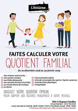 affiche calcul quotient familial